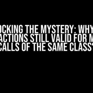 Unlocking the Mystery: Why are Transactions Still Valid for Method Calls of the Same Class?